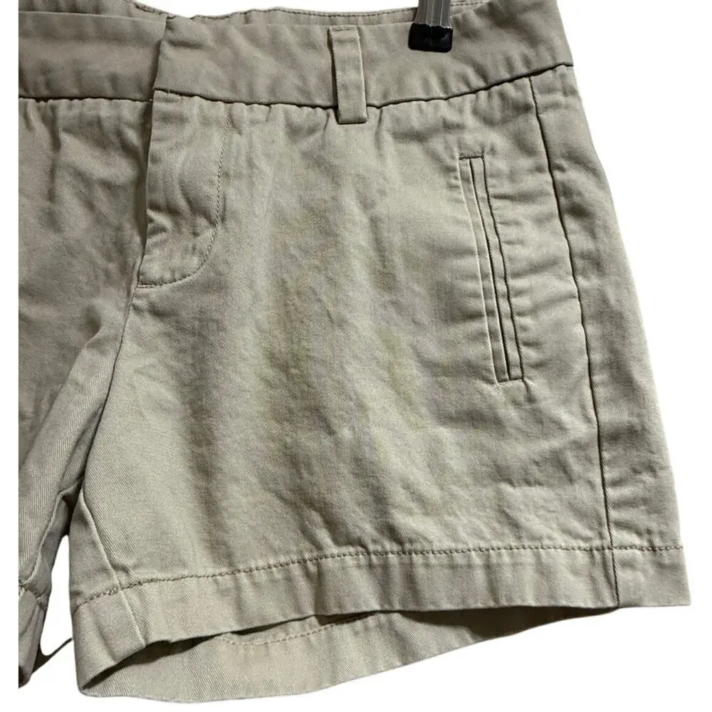 Stylus Khaki Chino Shorts - Size 2 - Women's - Pockets